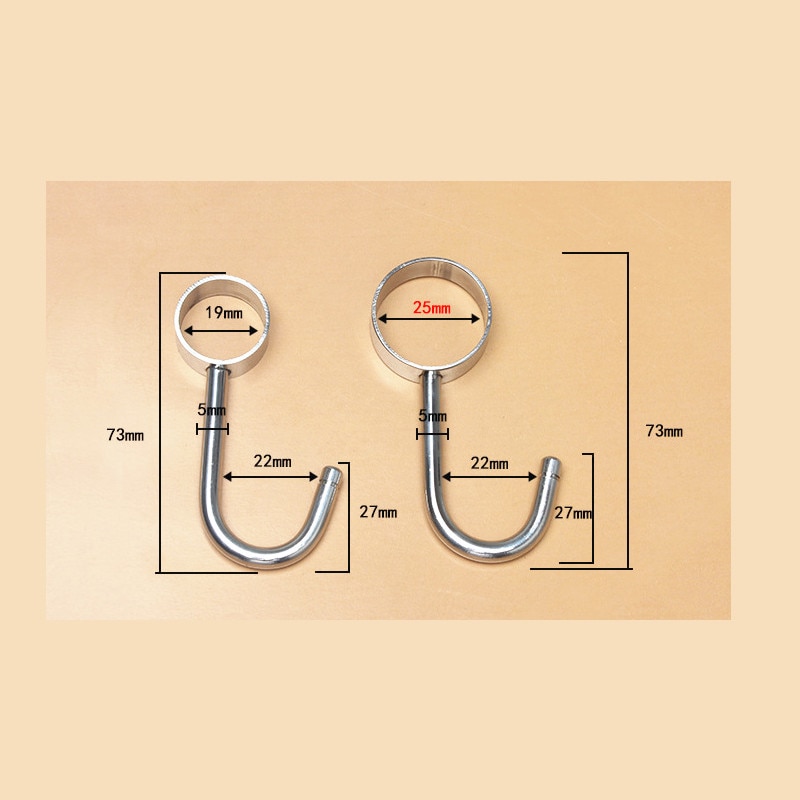 Xunzhe 5pc rustfrit stål enkelt j form beklædning hængende kroge køkken gryde pan bøjle rack skinne tøj opbevaring holder arrangør