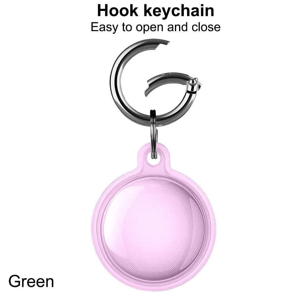 Beschermende Flexibele Tpu Case Compatibel Met Airtag Roze Anti Shock Scratch Fall Sleutelhanger Waterdichte Veiligheid Anti-Verloren