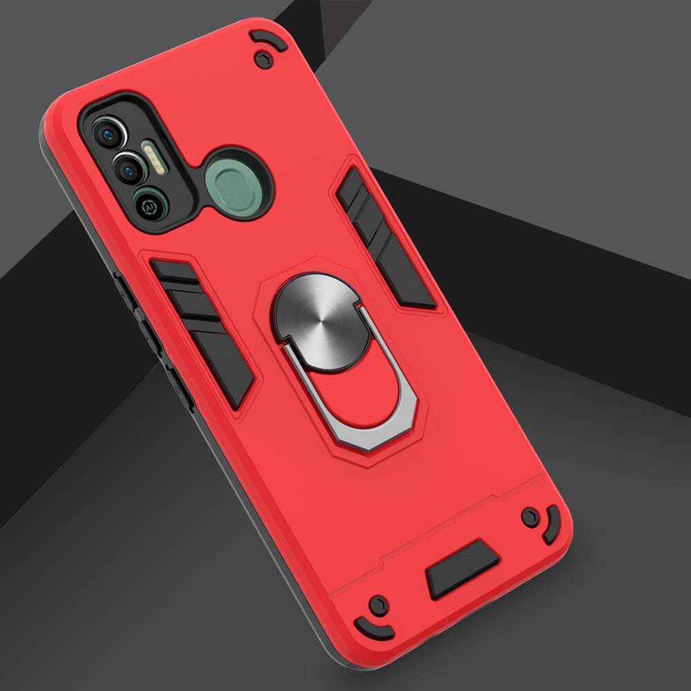 Hybrid Ring Holder Armor Case For TECNO SPARK 7 Case Spark 6 Go Shockproof Kickstand Cover Camon 17 Pro Pova 2 Phone Cases Funda