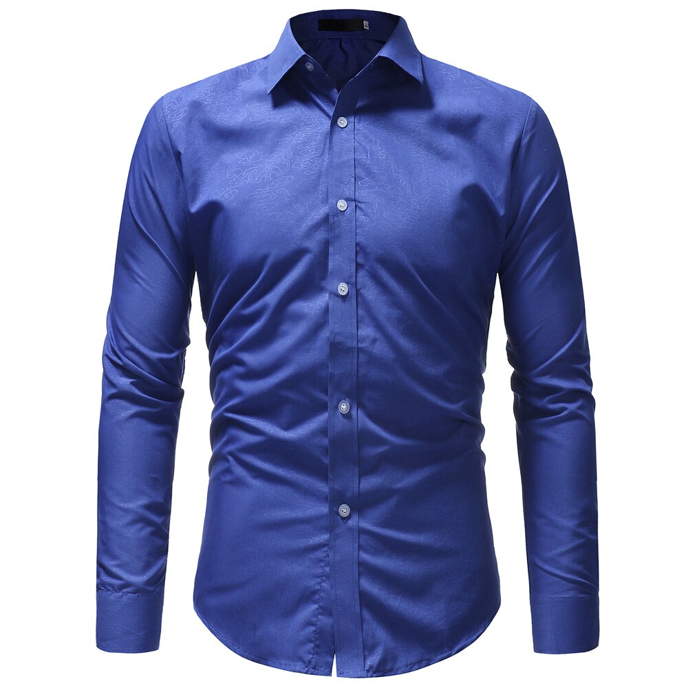 Mode Mannen Shirt Lange Mouw Camisas Para Hombre -kleding Shirt Heren Casual Slim Fit Camisa Hombre Cool mannen