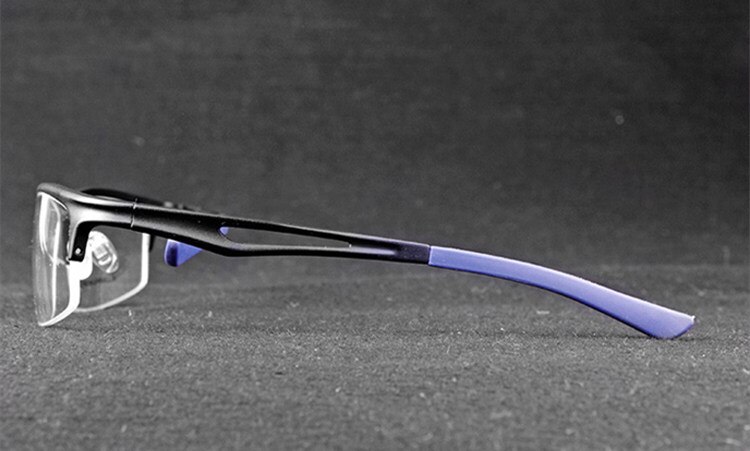 FERAVIA Damenbrille Halbrandlos - Metall Gestell Silber/Schwarz 55mm