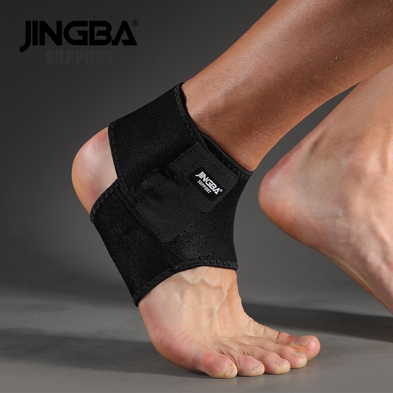 JINGBA SUPPORT 1PCS 3D Neoprene Adjustable Protective Ankle Support Protector Football Basketball Ankle Support Brace tobillera