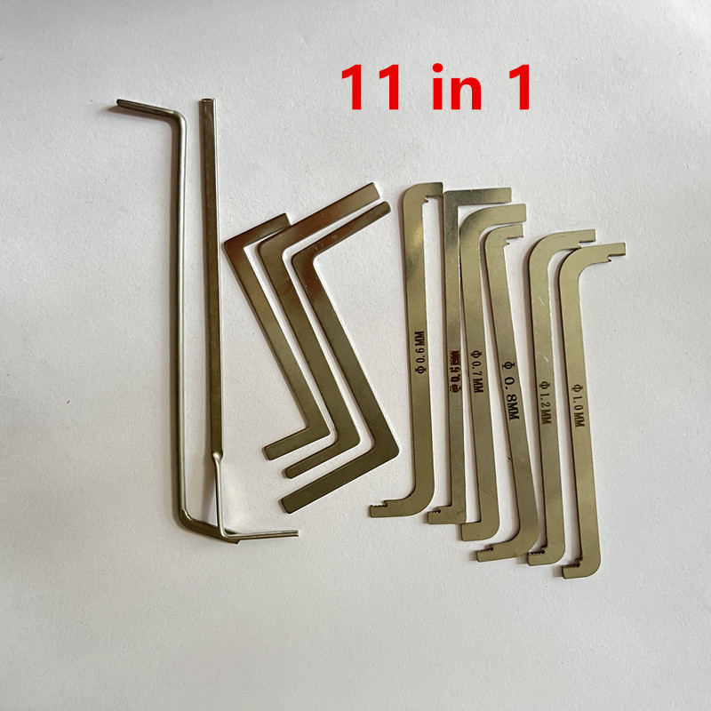 6 pieces/11 pieces Lock Tension Wrench ,Replacement Turning Tool Locksmith Pick Tool