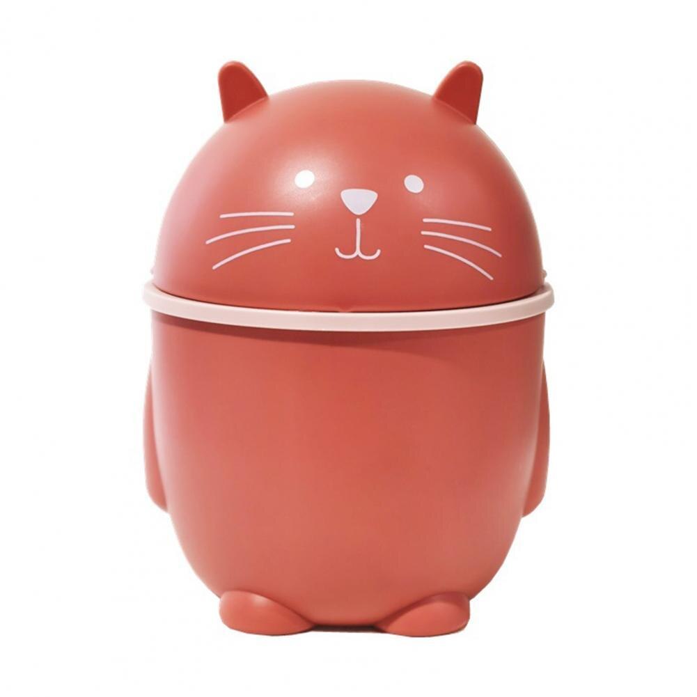 Trash Kitchen Garbage Bucket Cute Small Decorative Trash Can Large Capacity Garbage Basket for Container Home Office Accessories: Red