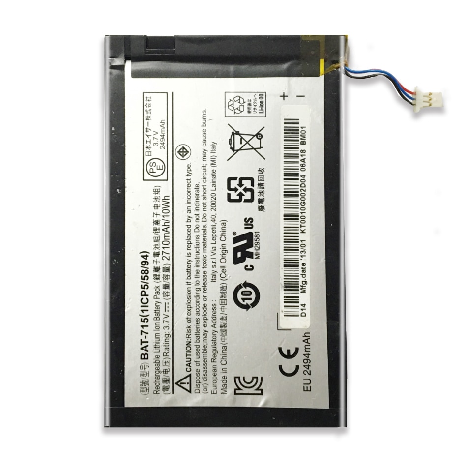 Para Acer Iconia Tab B1 B1-A71 B1-710 2710mAh Tablet batería BAT-715