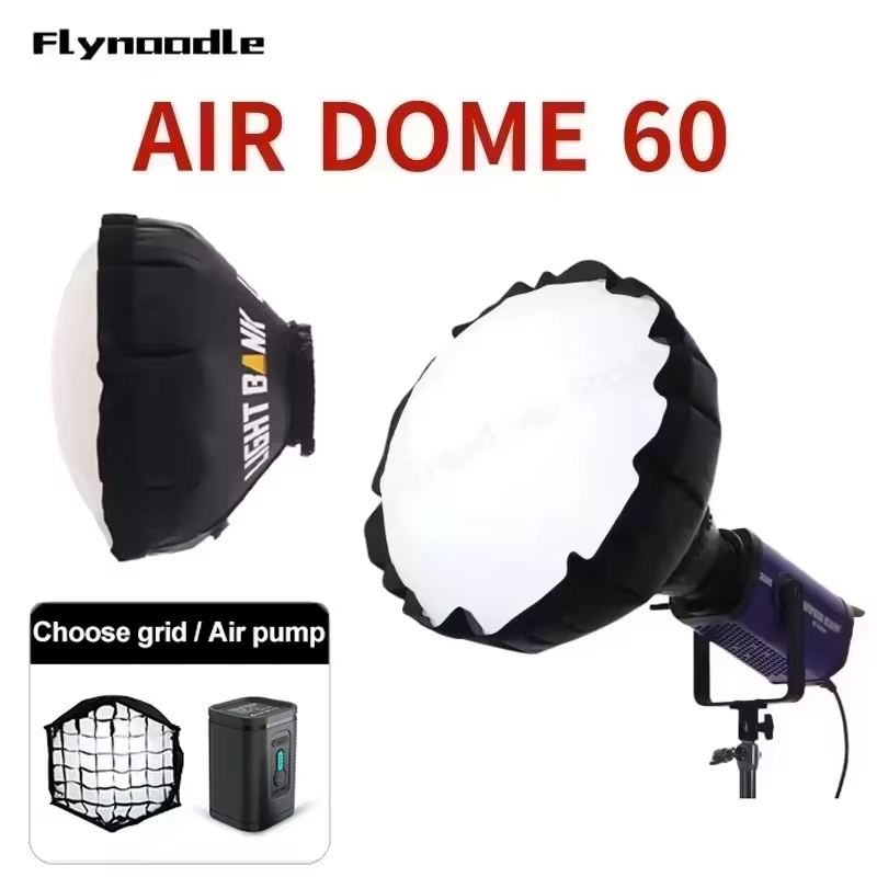 Flynoodle Air Dome 60 Inflatable Softbox Soft Light Box for COB Video Light Flash camera photography lighting studio light