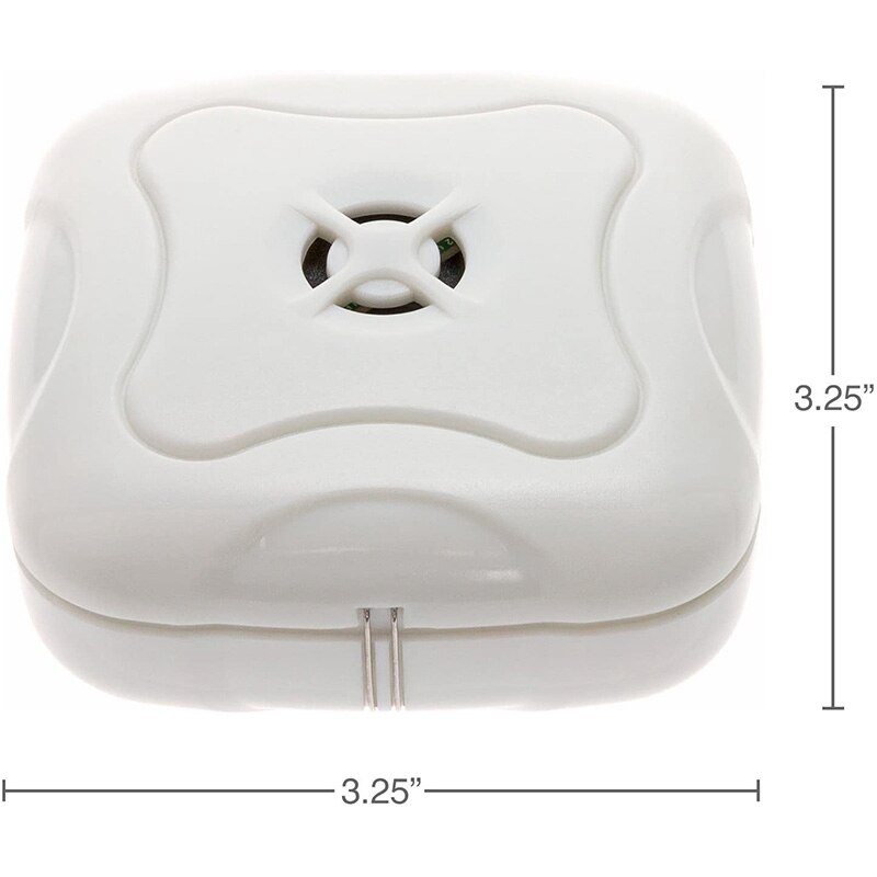 Paquete de 4 detectores de fugas de agua-95 Db Sensor de alarma de detección de inundación para baños, sótanos y cocinas (blanco)