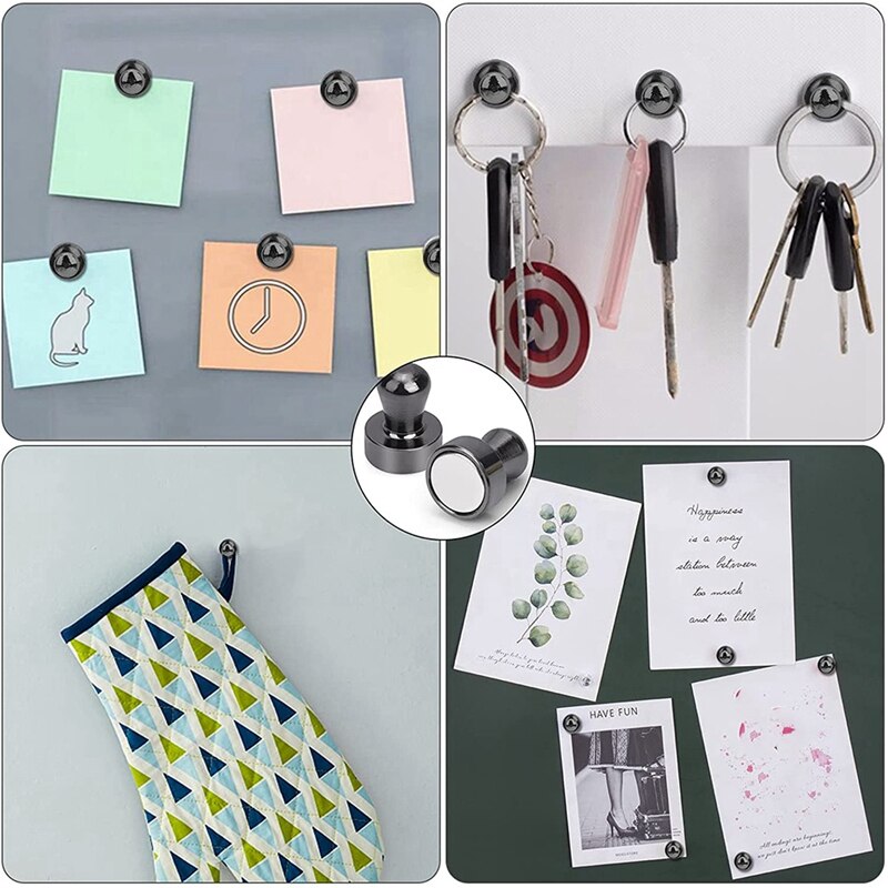 Refrigerator Magnets,Push Pin Magnets, Perfect for Fridge Magnets, Office Magnets, Map Magnets, Magnets for Whiteboard