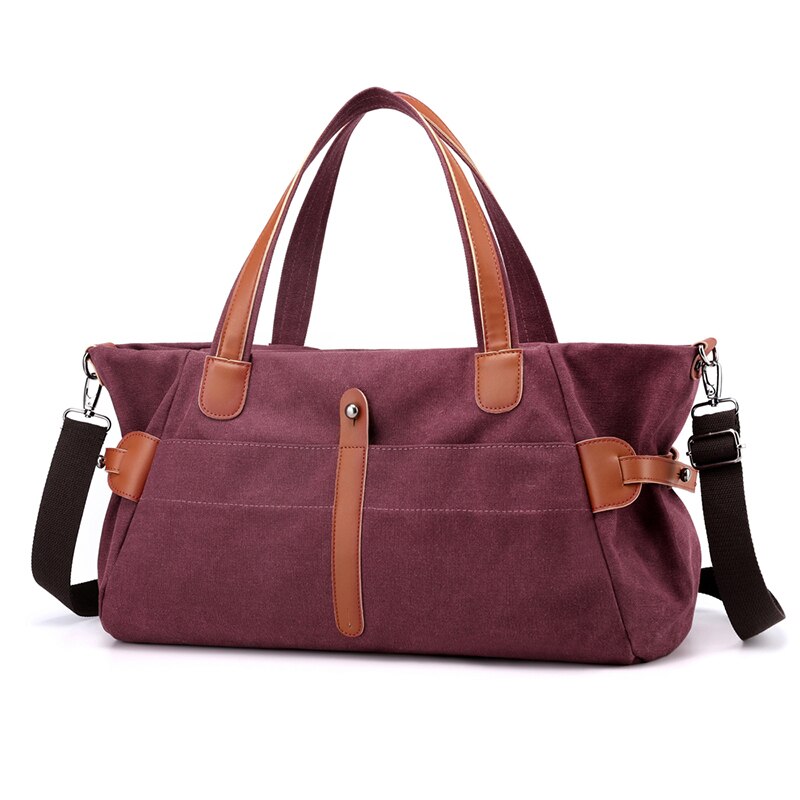 Reizen Handtas Handbagage Schoudertassen Mannen Duffle Tassen Vrouwen Reizen Tote Grote Weekend Bag Overnight Bolsa: Bordeauxrood