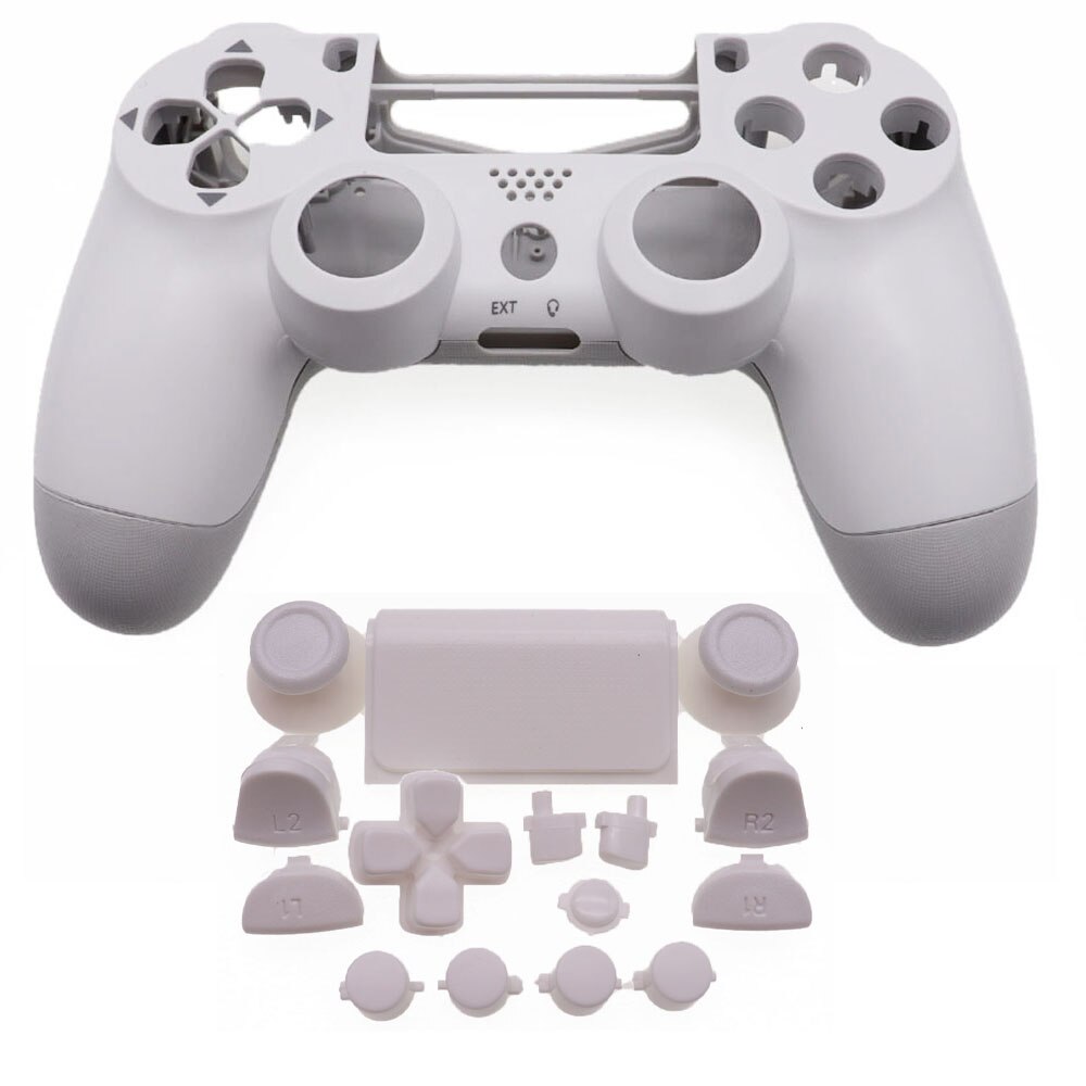 TingDong Full Plastic Hard Shell + Buttons Mod Kit For JDS JDM-050 055 For PS4 5.0 Controller Housing Cover Case