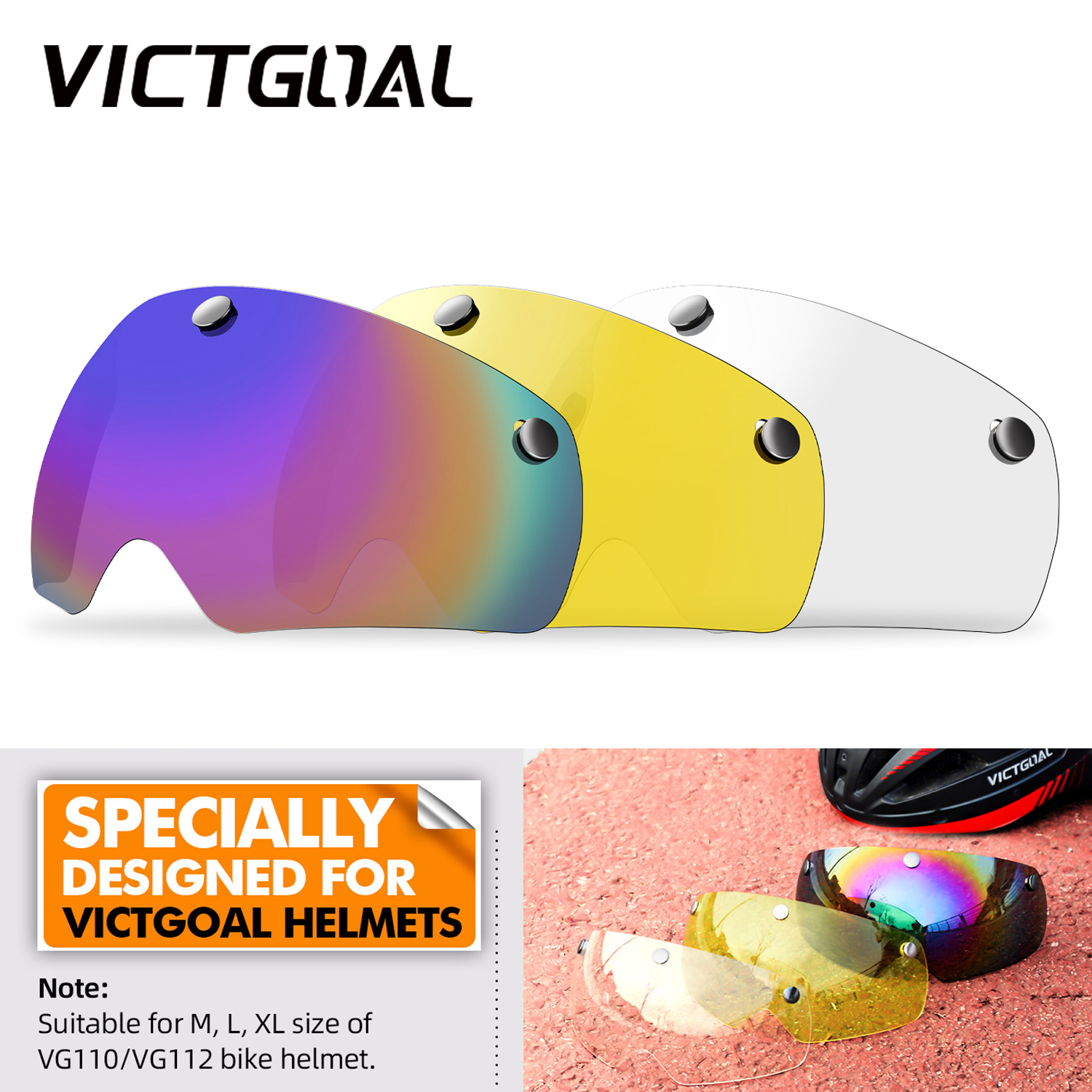 VICTGOAL Bike Helmet Photochromic Lens Magnetic Lenses for Men Bicycle Goggles Sports Sunproof Glasses MTB Cycling Accessories