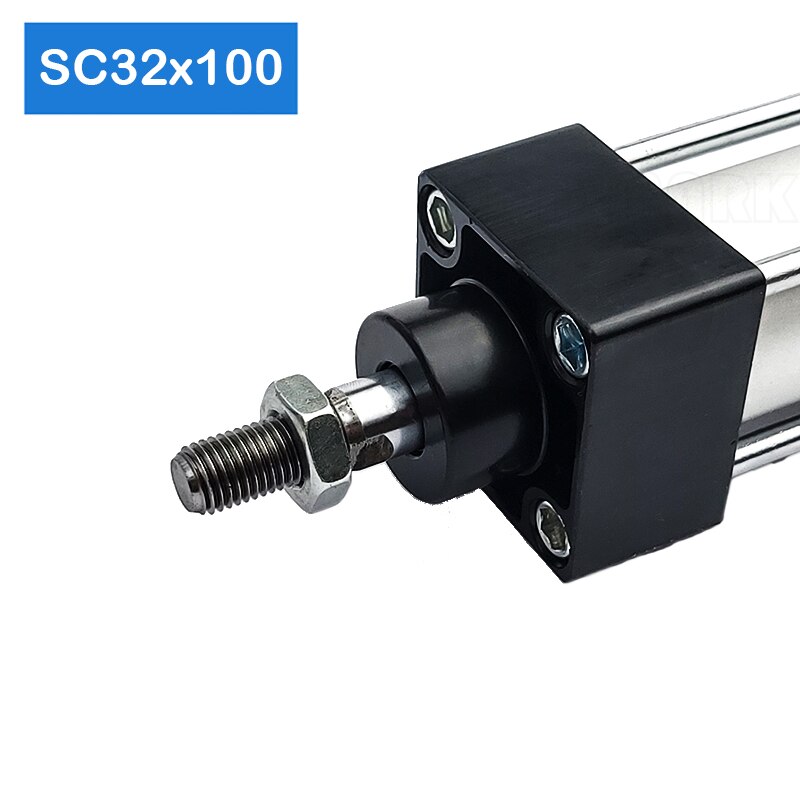 SC32X100 32Mm Boring 100Mm Slag Pneumatische Soorten Power Druk Zuiger Gecomprimeerd Telescopische Air Cilinder