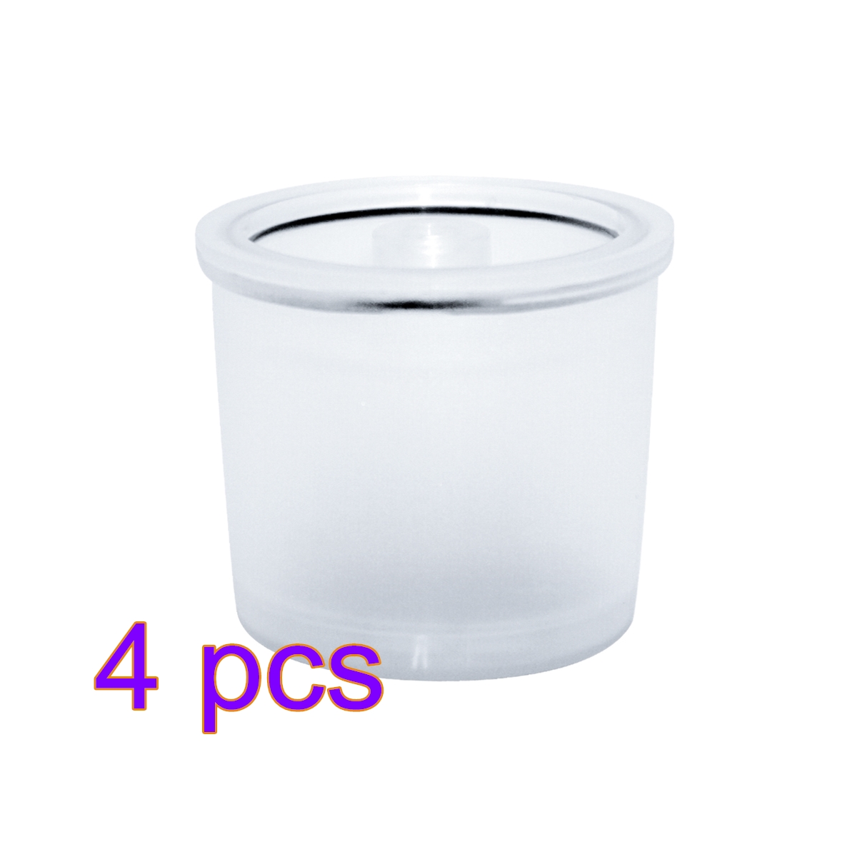 Återanvändbart kaffefilter kompatibelt för illy-kaffefyllningskapselfilter för kaffetillbehör för kök: 4 st transparent