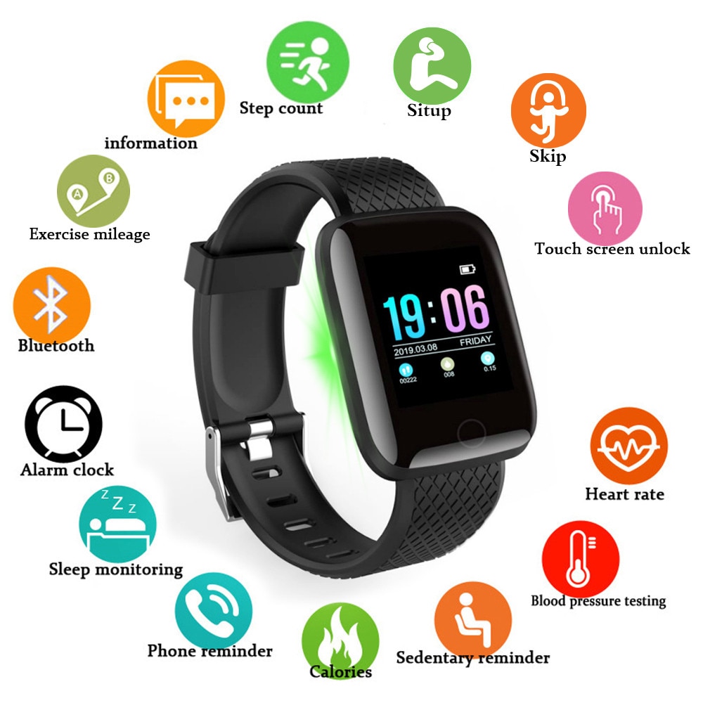 Abay montre intelligente hommes pression artérielle Smartwatch femmes moniteur de fréquence cardiaque Fitness Tracker montre Sport pour Android IOS