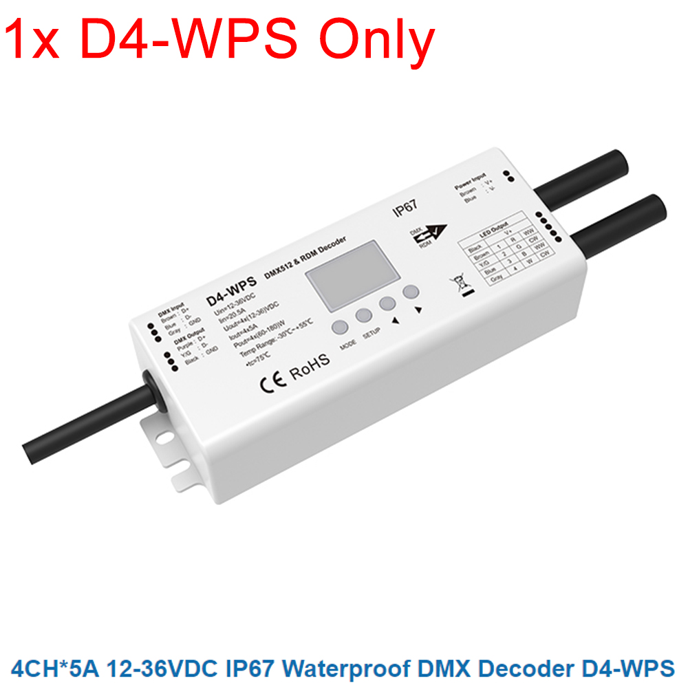 Skydance DMX Decoder Numeric D4 D4-E D4-P D4-XE D5 D12 D24 D12A DMX512 Decoder RF Control CV Display/Din Rail/Multiple Dimming: Lilac Colour