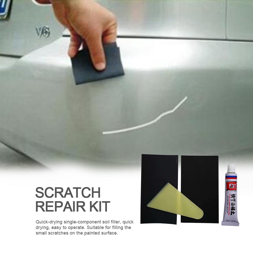 Kit de limpieza para arañazos de carrocería de coche, reparador para arañazos, masilla para carrocería de coche, herramienta de reparación suave, cuidado automático