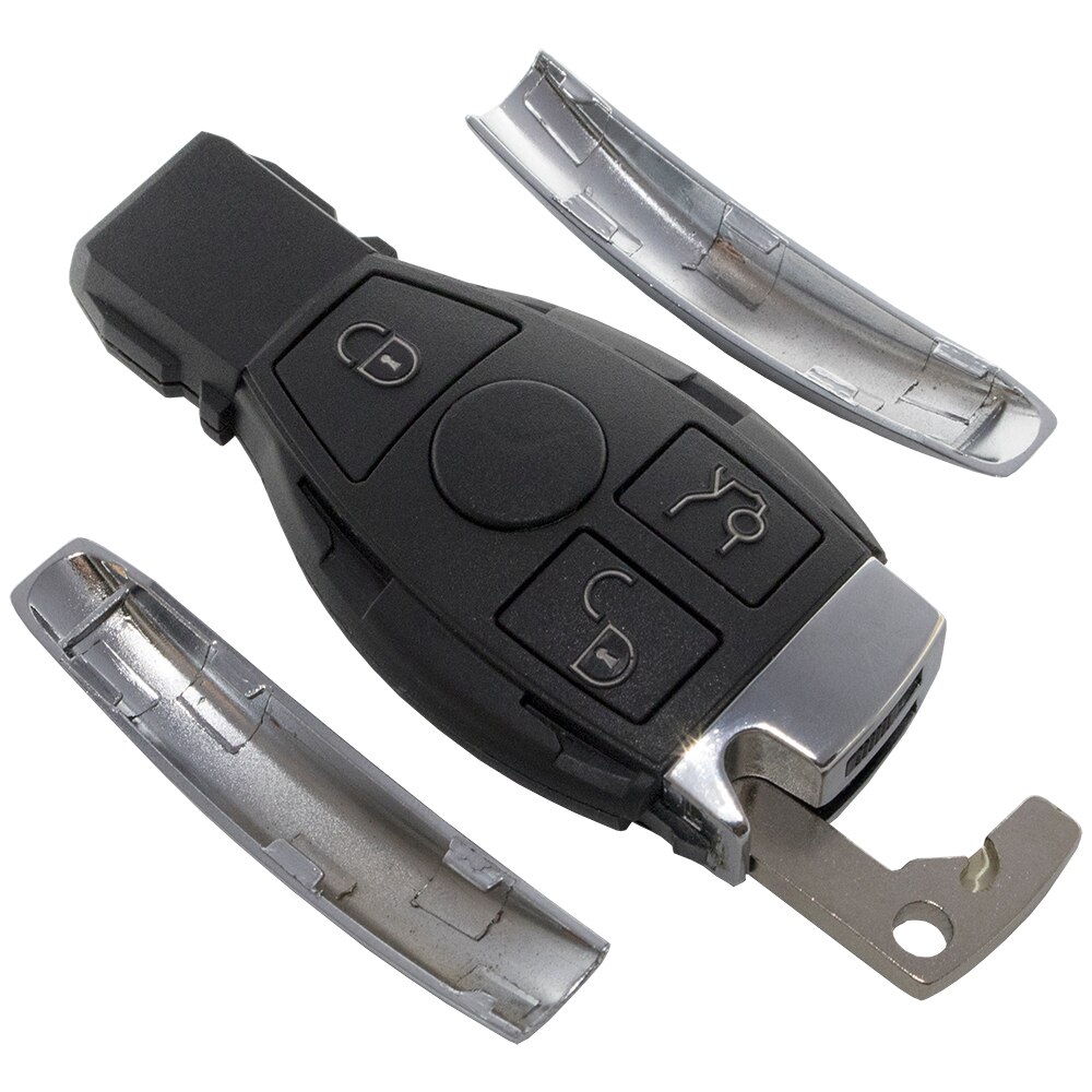 Whatskey 3 knap bil nøgle shell sag til mercedes benz ce klasse 2000+  understøtter original nec bga  w204 w205 w210 w212