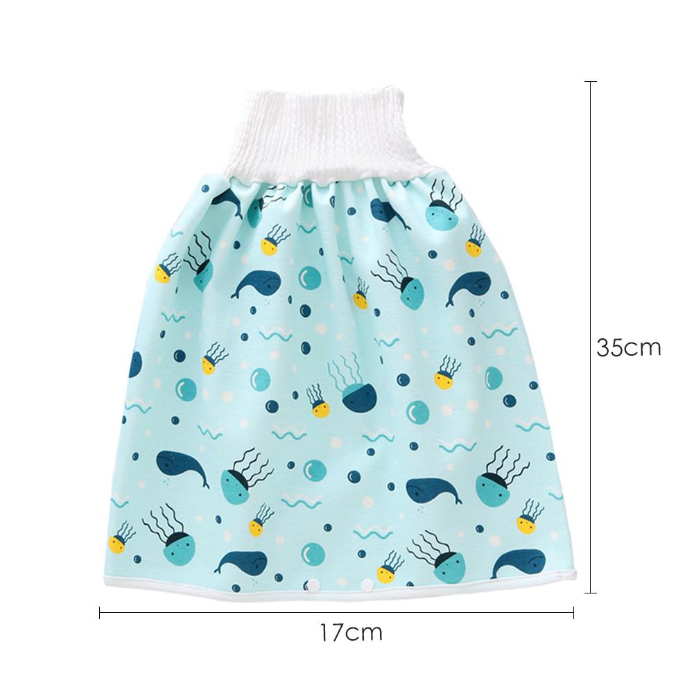 Baby Diaper Skirt Baby Waterproof Cloth Diaper Leak-proof Mattress Washable Cotton Children Urine-proof Bed Skirt Pants