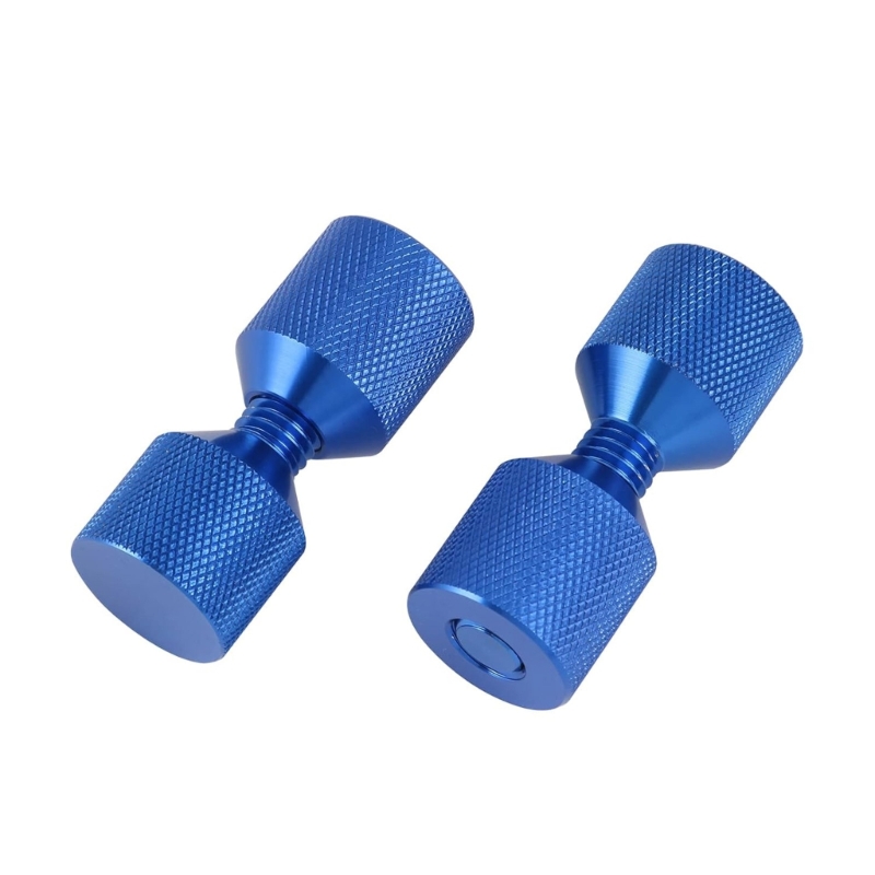 QM82 2 stks/set Stevige aluminium pijpflenspennen geschikt voor nauwkeurige machine-assemblage: Blauw