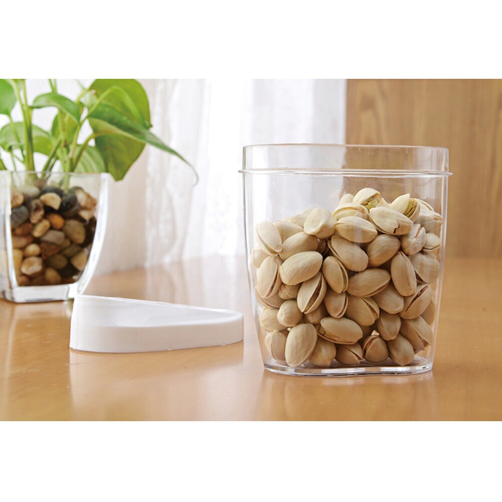 5Pcs Food Storage Box Clear Container Set with Pour Lids Kitchen Food Sealed Snacks Dried Fruit Grains Tank Storage Cereal Box