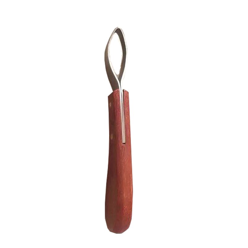 Stainless Steel Blade Edge Cattle and Horse Hoof Knife Shears Cutter Multipurpose Hoof Wooden Handle: Default Title