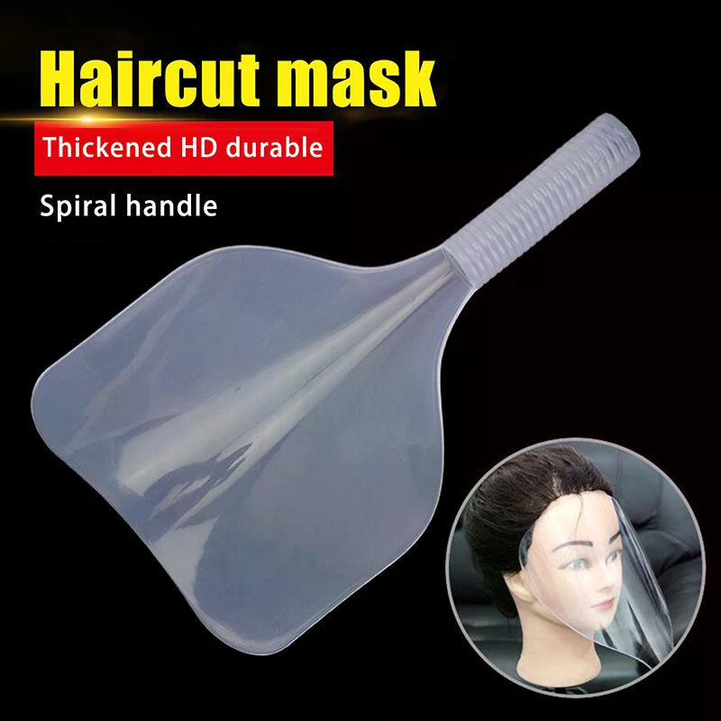 Kapsalon Kappers Waterdichte Spray Cover Kapper Doorzichtige Plastic Haarlak Gezicht Cover Haar Knippen Pads Voor Gezicht Ogen Beschermen