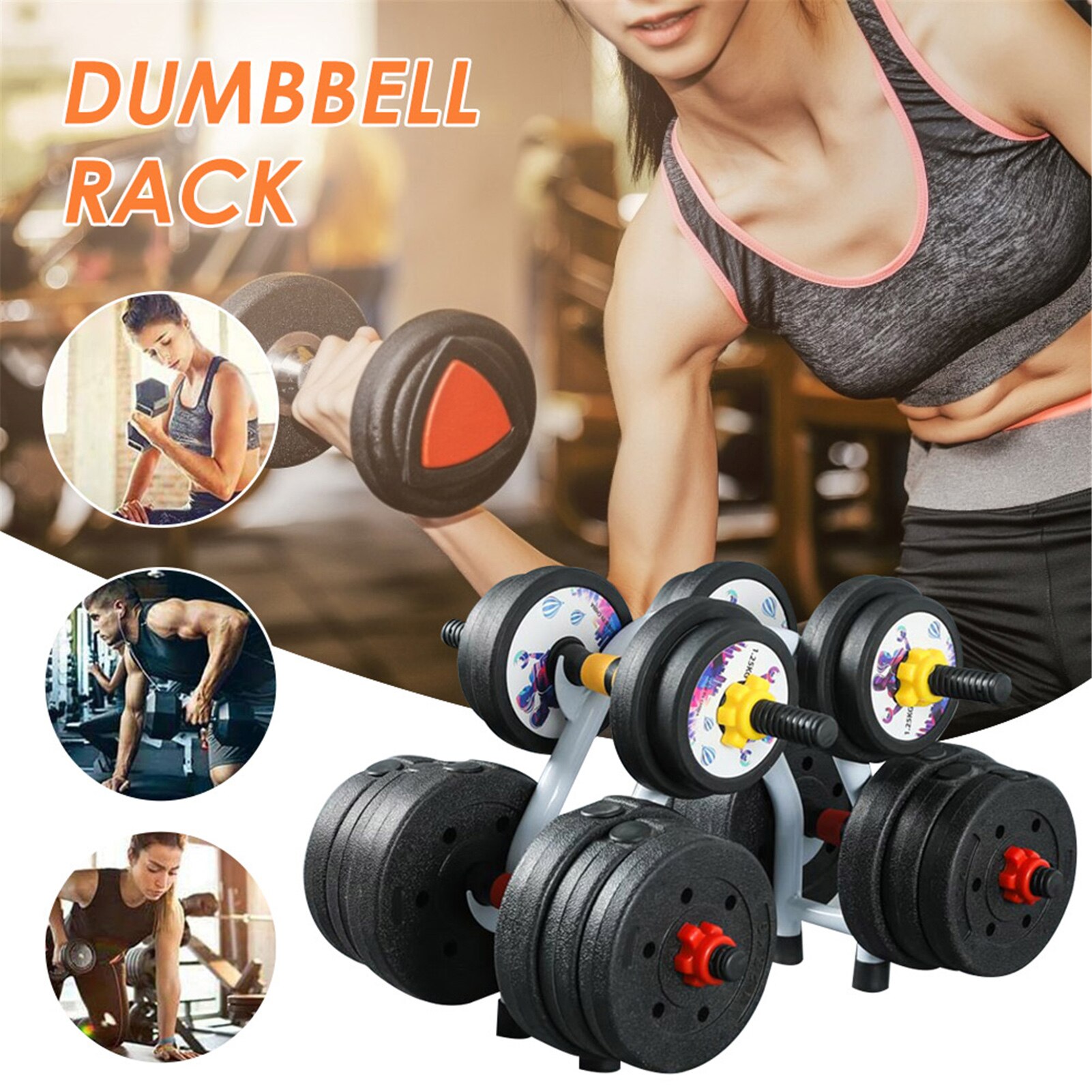 Double-Layer Halter Bracket Praktische Halter Dispaly Rack Fitness Apparatuur Accessoires Halter Opslag Stand Voor Home Gym