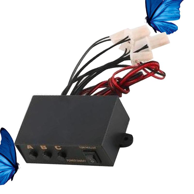 Controlador de Flash de emergencia LED de 6 vías para automóvil 12V M9 One Drag Six, caja de Control estroboscópico de luz de advertencia para coche