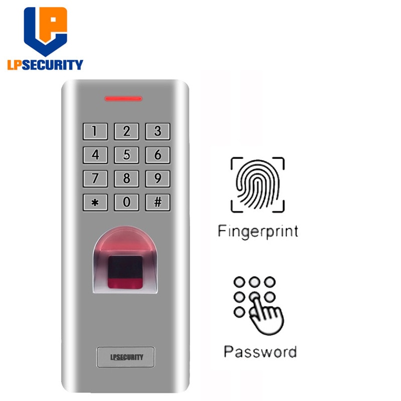Waterproof biometric keyboard reader metal with fingerprint / password system access control(no RFID function)