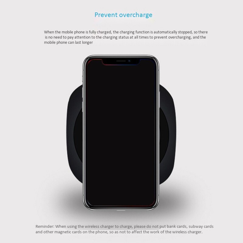 Meer vermogen, hogere veiligheid, draadloze oplader, draadloze snellader voor apple- en android-telefoons