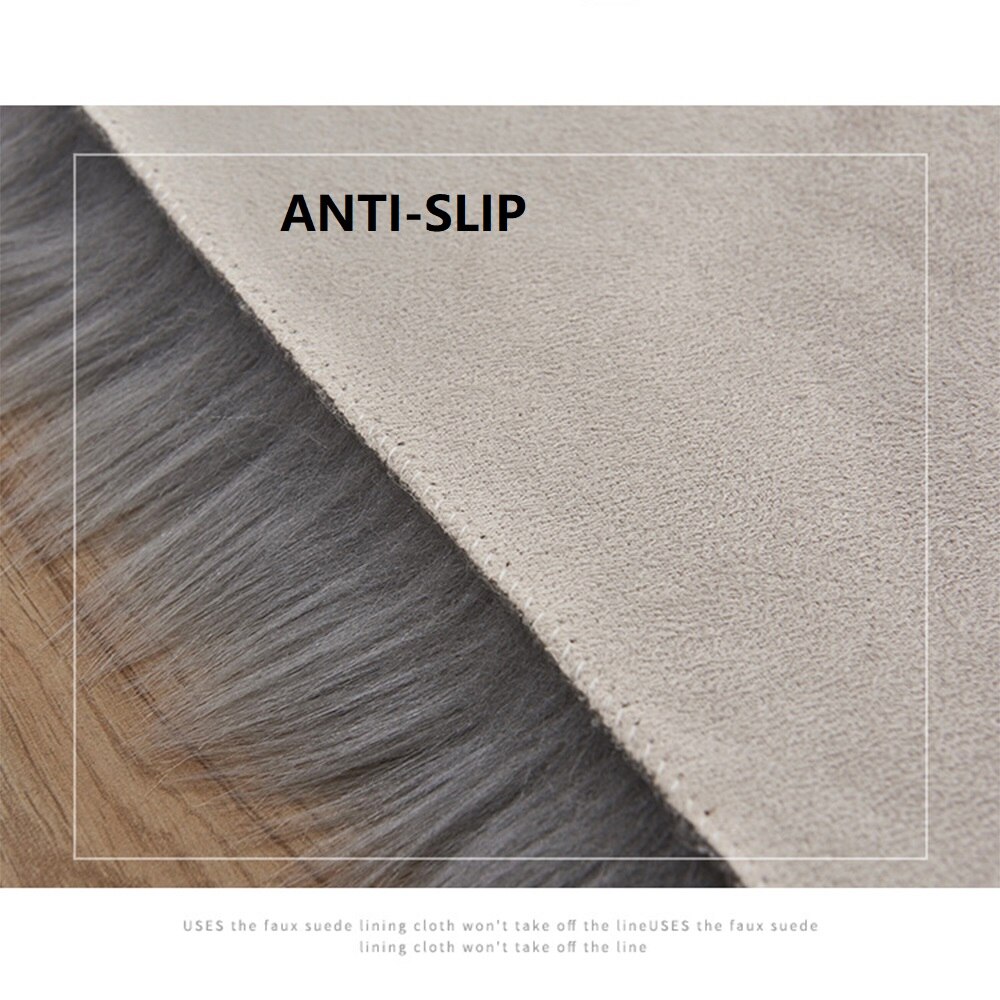 Prostokąt miękkie Faux kożuch dywaniki z futra na podłogę robić sypialni kudłaty jedwabisty pluszowy dywan biały dywan ze sztucznego futra nocna koc