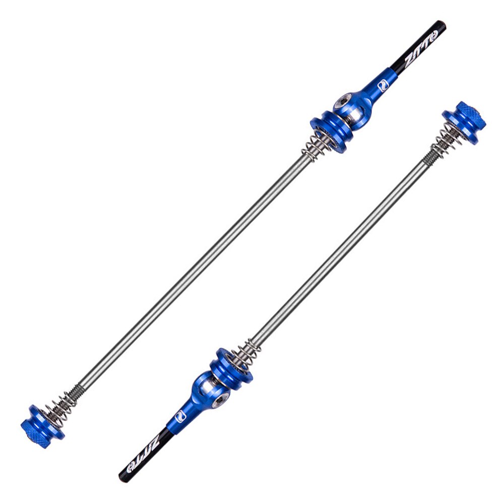 VTT essieu à dégagement rapide brochette avant arrière vélo essieu roue moyeu vélo accessoires: Bleu