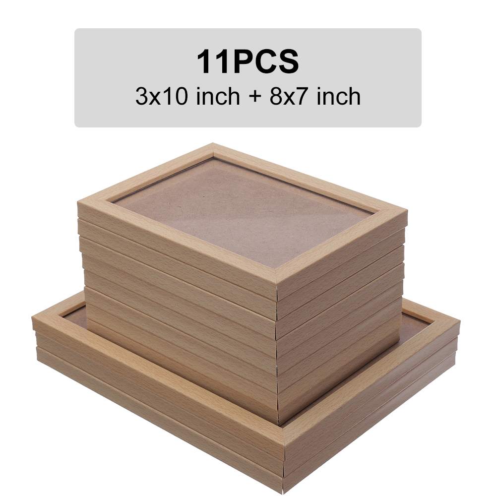 11Pcs DIY Wall Hanging Photo Frame Set Modern Art Home Decor Bedroom Living Room Wall Decoration Family Picture Display