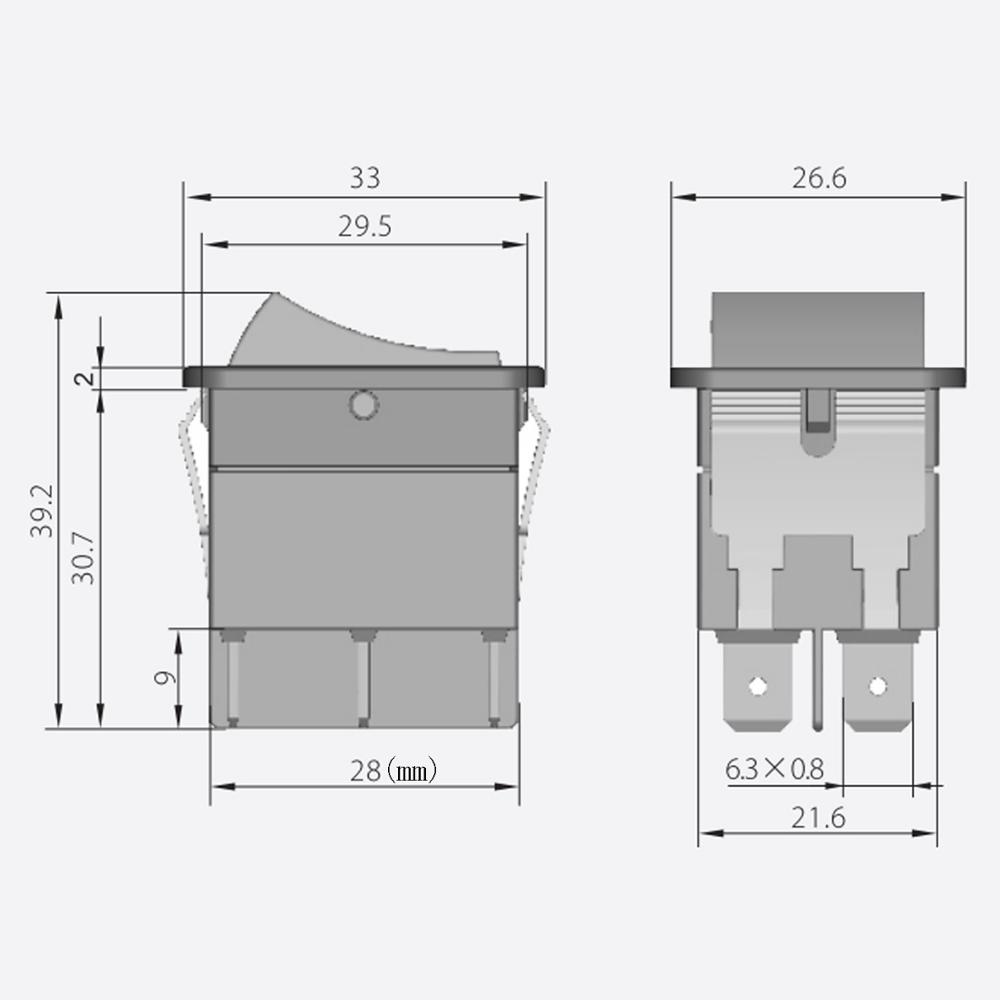 KEDU HY12-9-4 On-Off Rocker Switches Used for Electric Welding Machine and Household Appliances 20A 125/250V CE