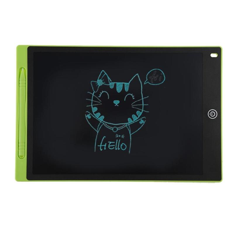 12inch Portable Digital LCD Drawing Tablet Pad Writing Graphic Board Memo Notes Reminder Notepad with Stylus Pen Feature:: Green
