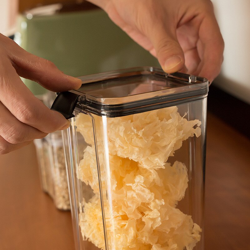Versiegelt Panzer lagerung Kasten transparent kunststoff haushalt küche Snacks gewürze nüsse lebensmittel Klasse getreide lagerung Kasten