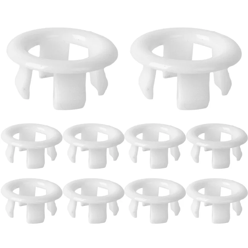 1/20pcs Plastic Bathroom Kitchen Basin Sink Overflow Cover Ring Insert Replacement Chrome Hole Round Drain Caps Basin Plug: Red / 79mm