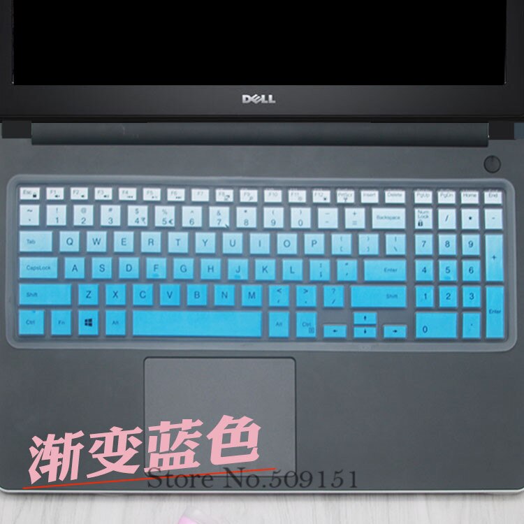 15 17 inch laptop toetsenbord cover skin Voor Dell Inspiron Ins 15 3000 5000 15CR 5547 15MR 3542 5547 15C 7559 3542 5547: GradualBlue