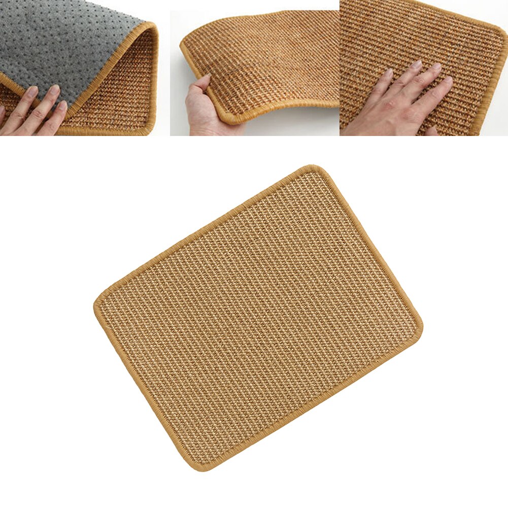 Tablero rascador para gatos y gatitos, Sisal, tablero rascador para gato, poste de rascado, esterilla de juguete para refrigeración, Alfombra de cama, almohadilla protectora para muebles