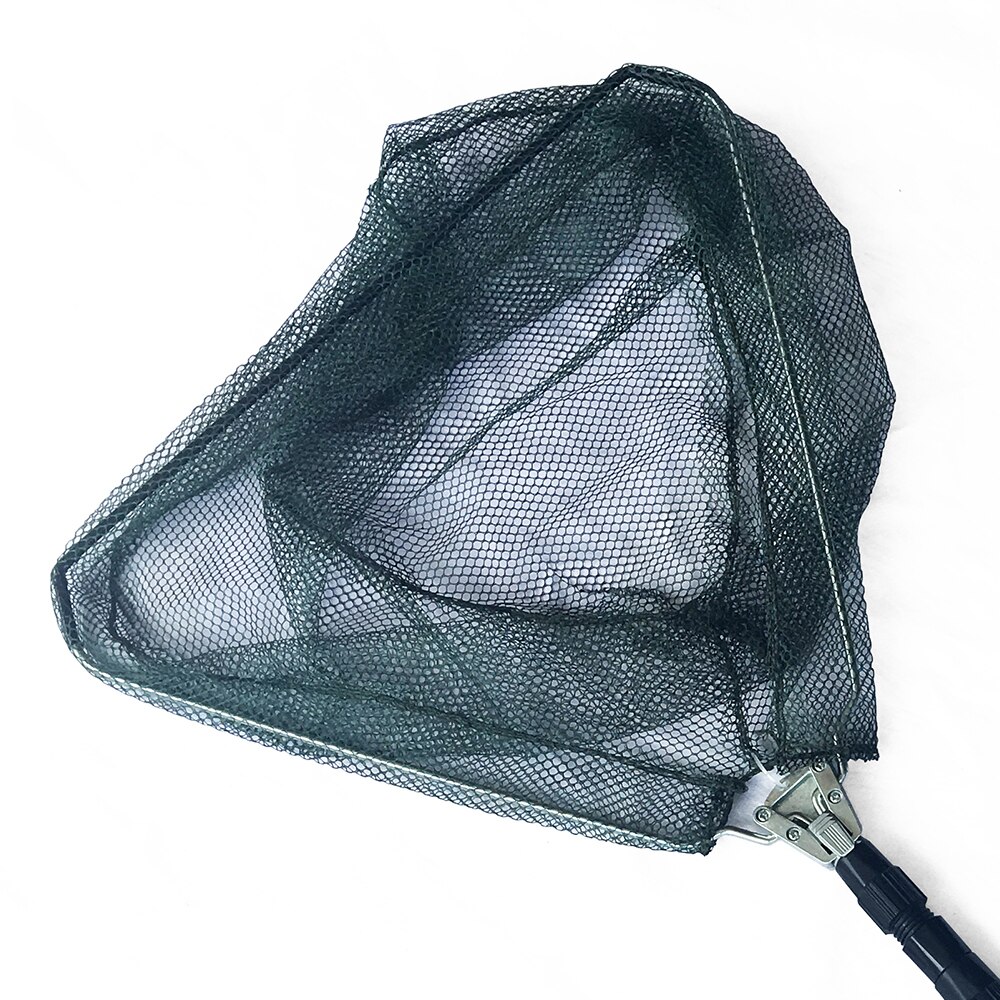 Fishing Landing Net Tool 1.5/1.7/2.1m Foldable Lightweight Aluminum Alloy Retractable Fish Net Telescoping Boat Fishing Net