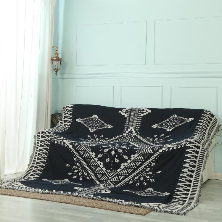 American adult Knitted Throw Blanket white black geometry blanket throw Home Cover travel bed sofa Use FG1097