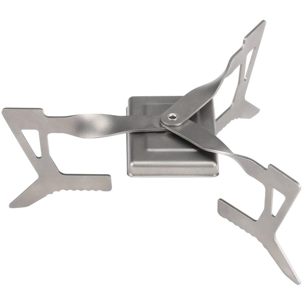 Lixada extérieur 4 pièces Camping titane batterie de cuisine ensemble 550ml tasse à eau tasse pliant solidifié alcool poêle Spork cuillère pare-brise: alcohol stove only