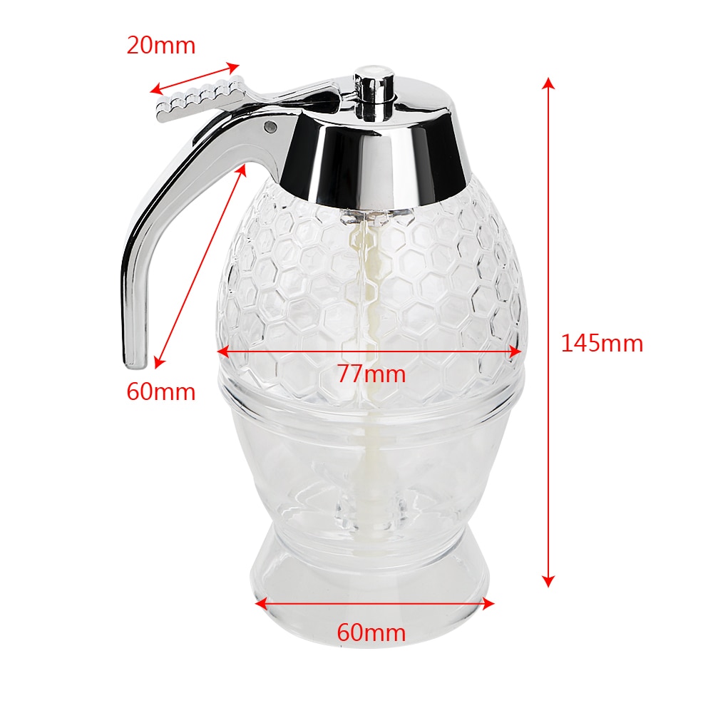 Juice sirup kopp bi drypp dispenser vannkoker kjøkken tilbehør honning krukke beholder oppbevaring gryteholder klemme flaske
