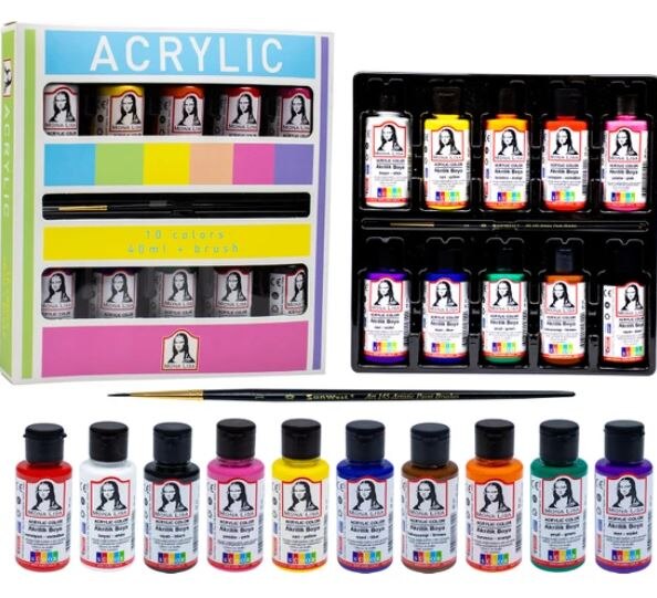 6/12 Kleuren Acryl Verf Set Professionele Краска Для Одежды Stof Waterbestendig Art Supplies Diy Jongens Meisjes Hand Product