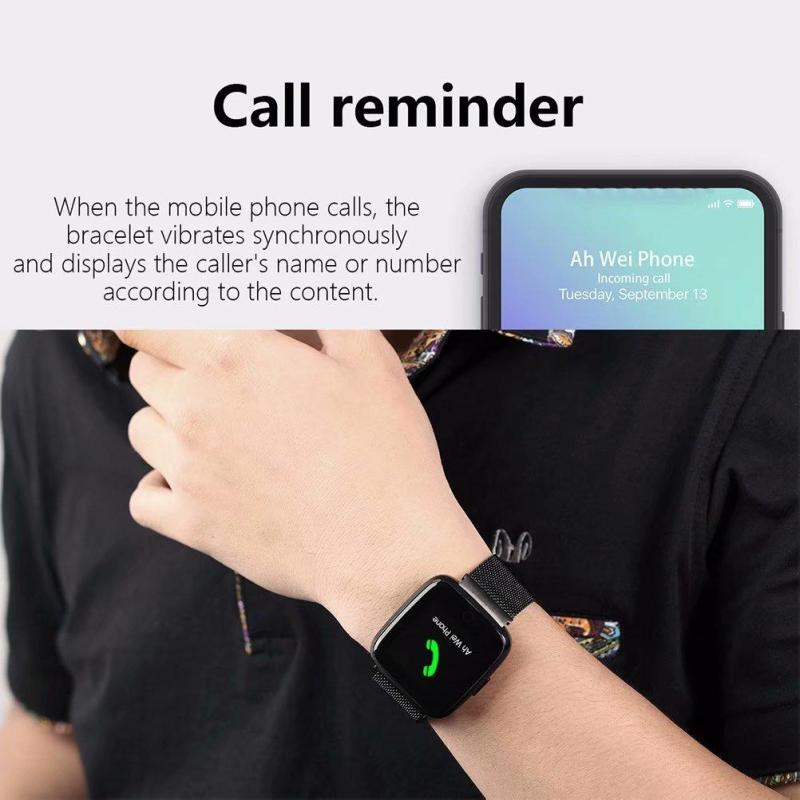 Großen Bildschirm Clever Uhr IP67 Wasserdichte 1,3 Zoll Gesundheit Überwachung Android IOS Clever Band mit Edelstahl Armbinde Y7