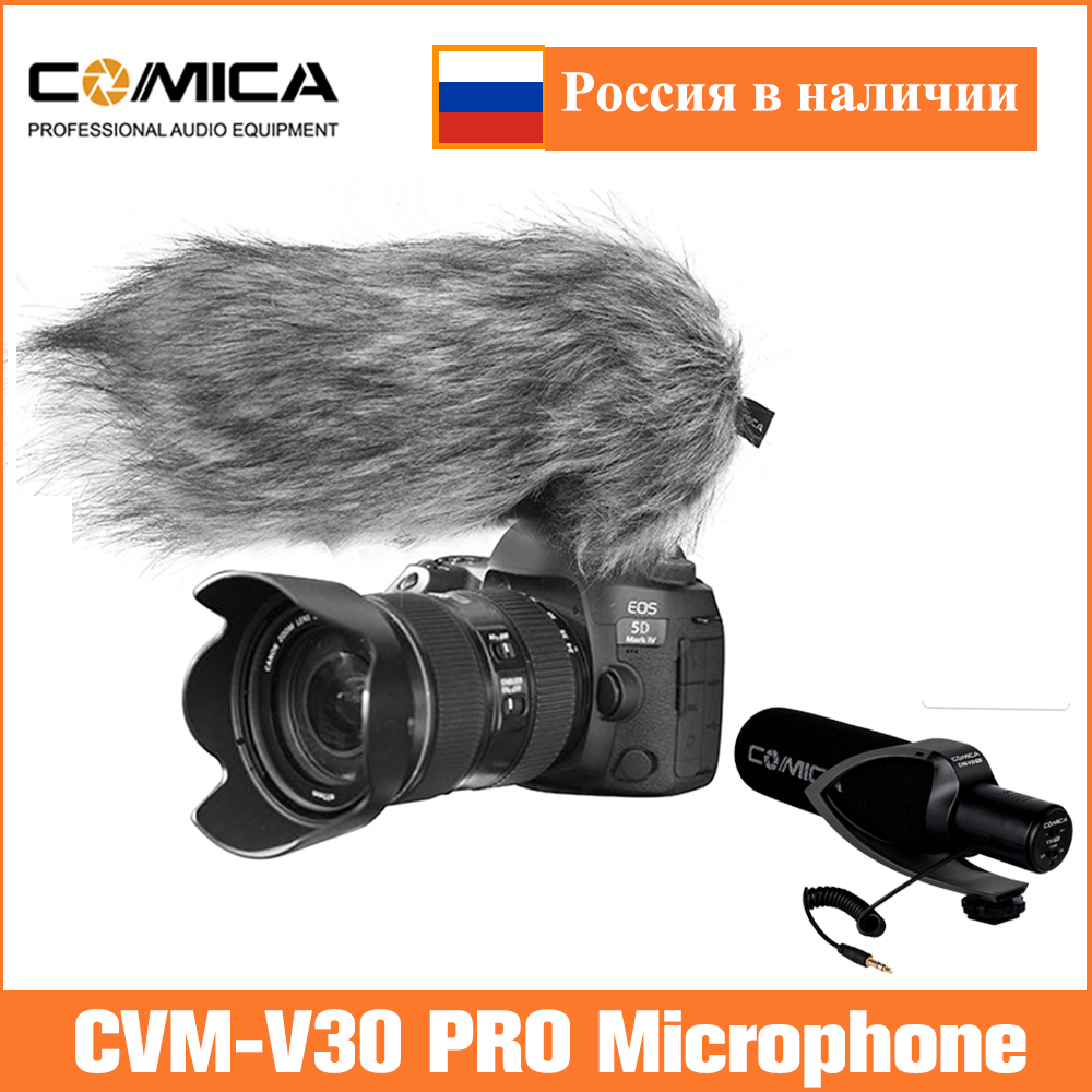 Comica CVM-V30 Pro Camera Microfoon Elektrische Super-Cardioid Directionele Condensator Video Microfoon Voor Canon Nikon Sony Dslr