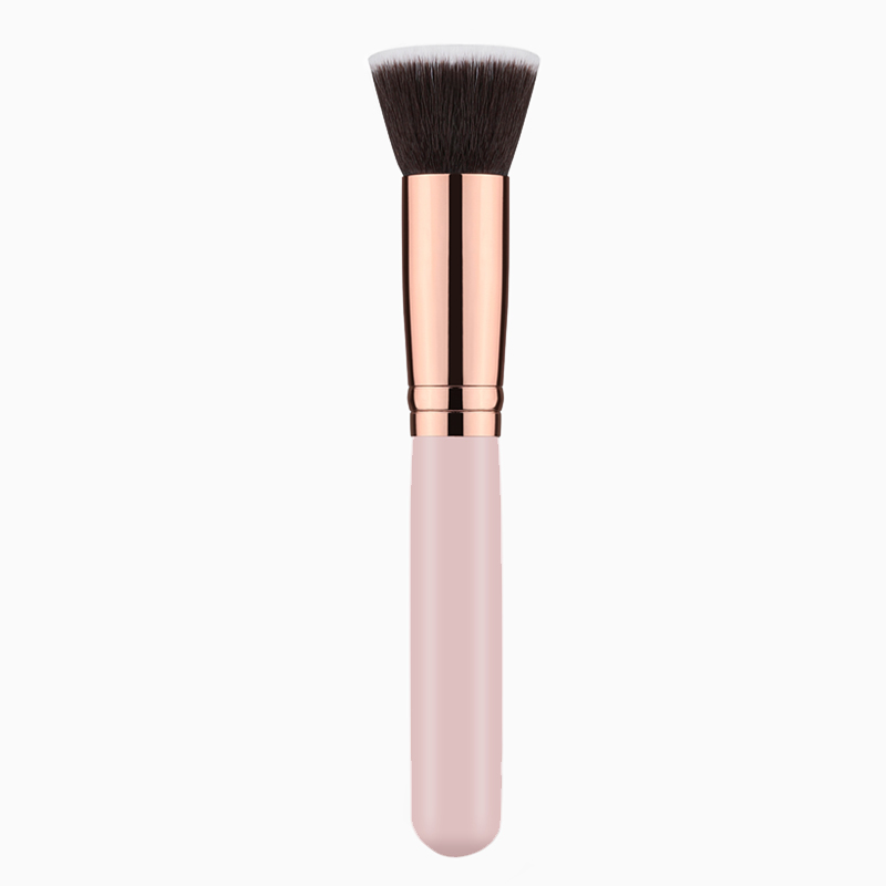 1 Uds. Brochas de maquillaje, brocha plana para base Kabuki para crema líquida en polvo, mezcla de contorno, herramientas de belleza para reparación facial grande: Default Title