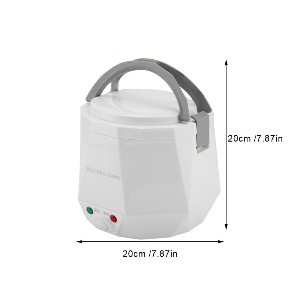 Car Rice Cooker 24v Truck 1.6l Rice Cooker Mini Rice Cooker 2 People -3 People White Safe Portable Insulation