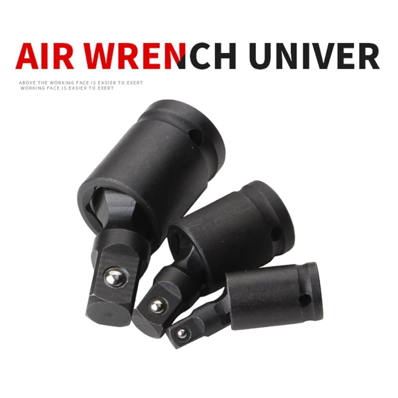 1/4 "3/8" 1/2 "Pneumatische Kruiskoppeling Set Ratchet Hoek Extension Bar Socket Adapter Handleiding Buigbare Adapter Socket gereedschap