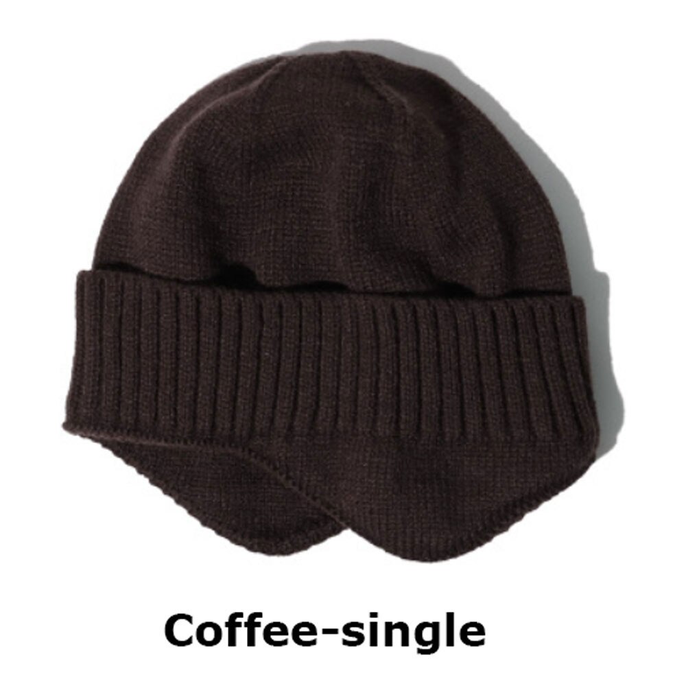 Bonnets de Ski à la pour hommes et femmes, en tricot, pour l'extérieur, extensibles, décontractés, doux et chauds, hiver: Coffee single